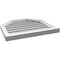 Ekena Millwork Octagonal Top Surface Mount PVC Gable Vent w/ 2"W x 2"P Brickmould Sill Frame, 24"W x 22"H GVPOT24X2203SF - alternate 2